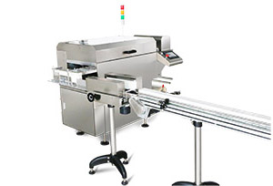 三维膜包装机 进盒轨道调节部件