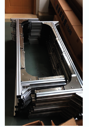 自动打包机送带槽